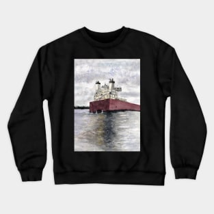 Sault Locks Freighter Crewneck Sweatshirt